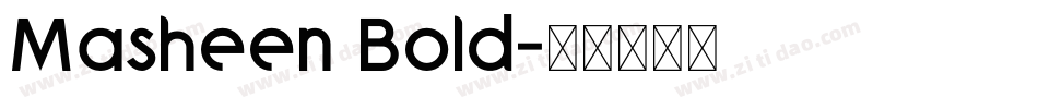 Masheen Bold字体转换